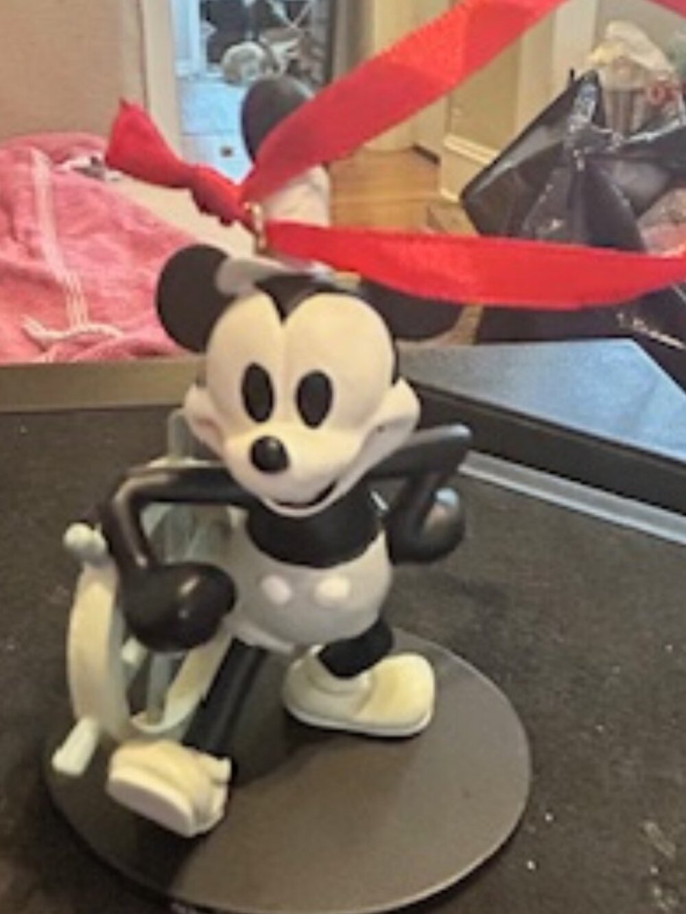 Disney Mickey Mouse Ornament – Steamboat Willie Style 🚢